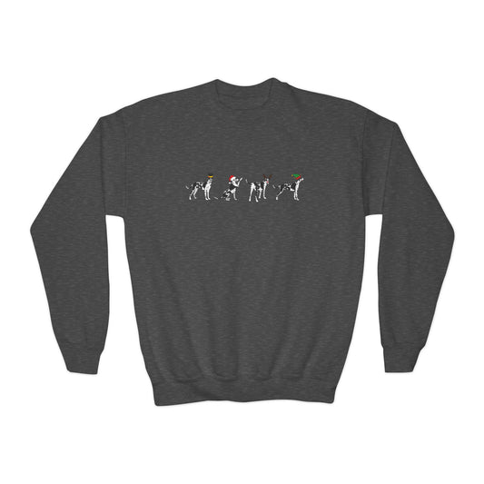 Christmas Rocco Youth Crewneck Sweatshirt