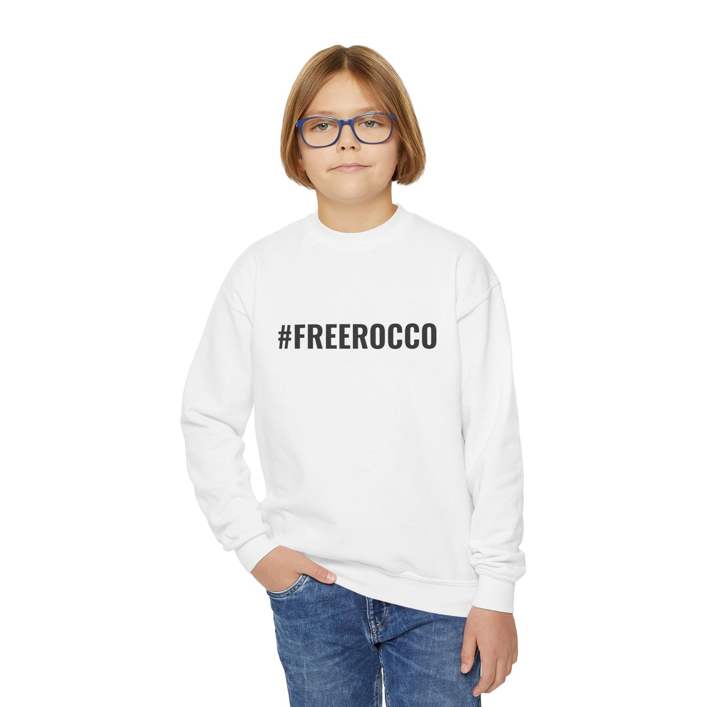 #FreeRocco Youth Crewneck Sweatshirt