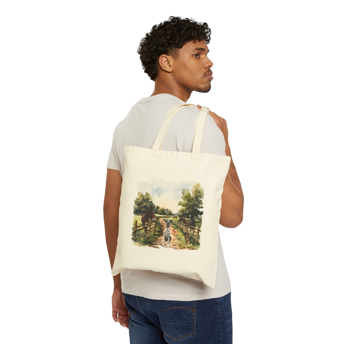 Rocco and Fam Canvas Tote Bag