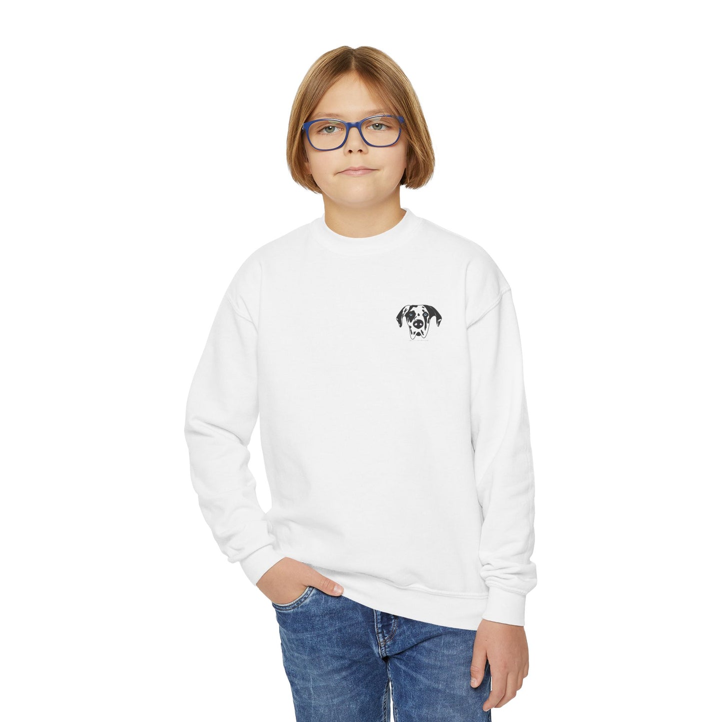 Rocco Head Youth Crewneck Sweatshirt