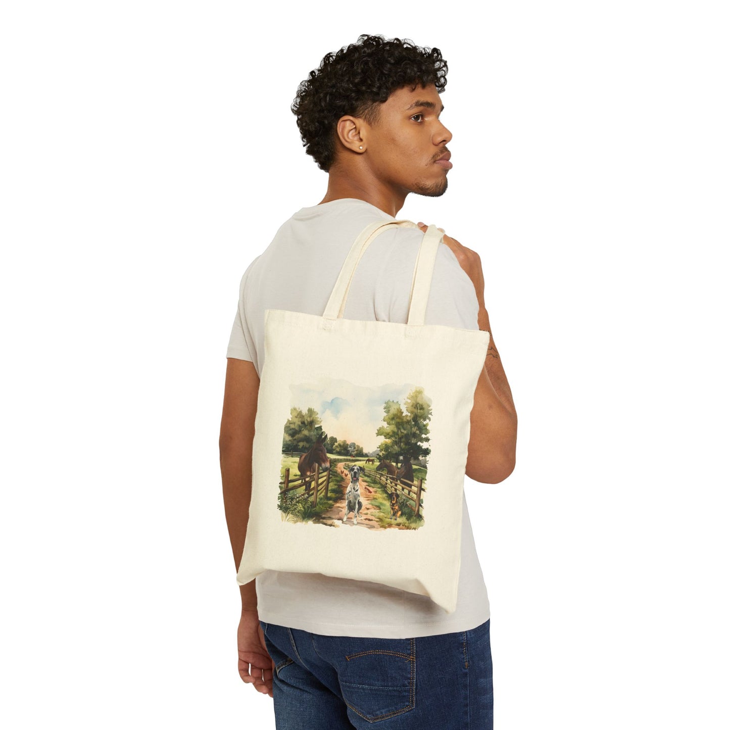 Rocco and Fam Canvas Tote Bag